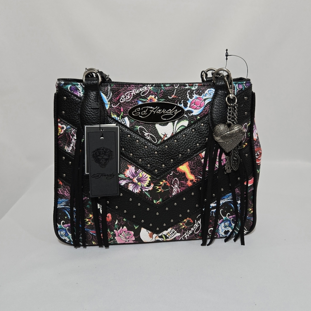 Ed Hardy Black Purse